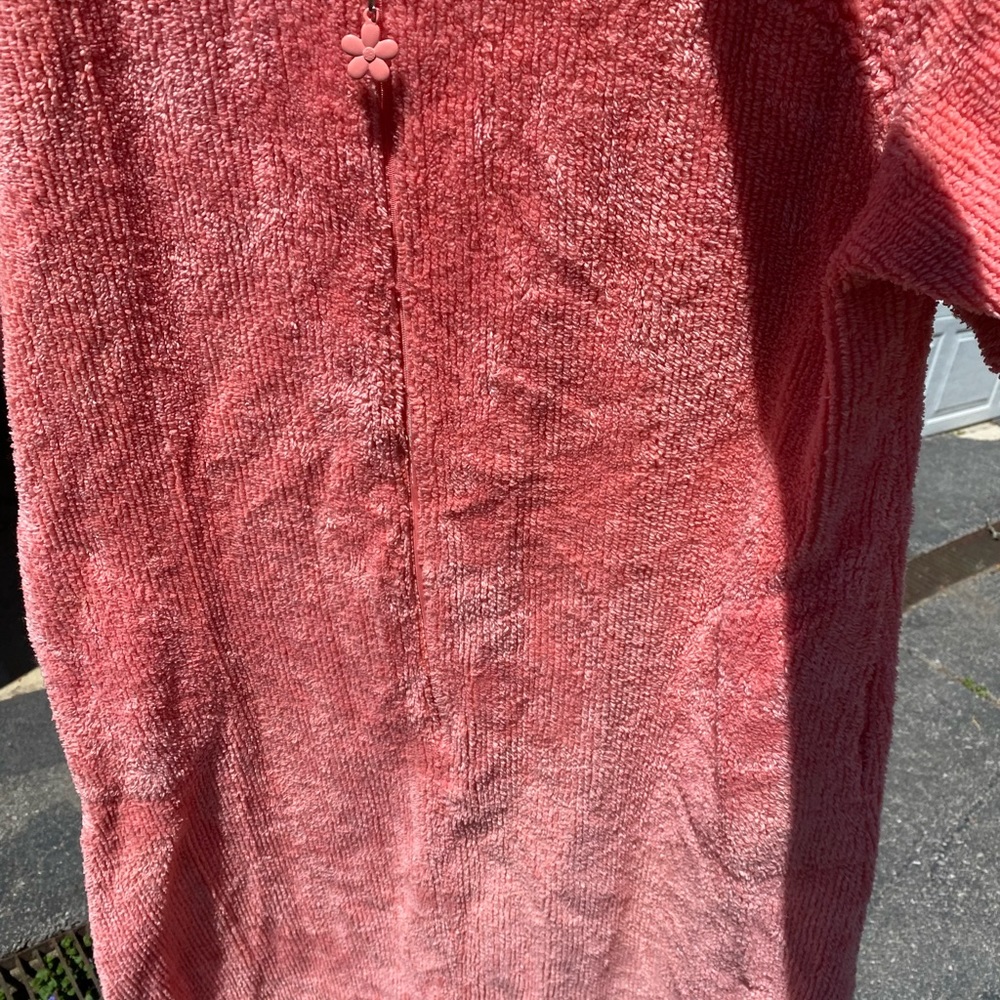 Vintage Stan Herman chenille zip robe